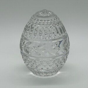 Vintage Crystal Egg Shaped Paperweight By Franklin Mint 1988 Made In Germany